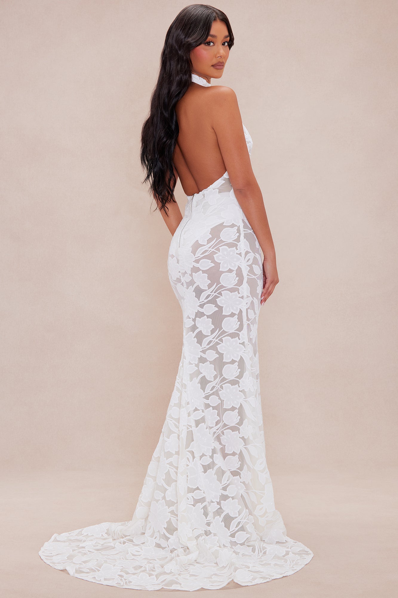 Serena Embroidered Maxi Dress - Black